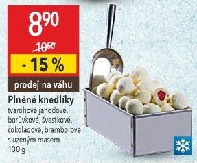 Knedlíky tvarohové mražené