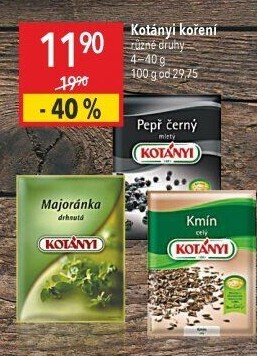 Koření Majoránka drhnutá Kotányi