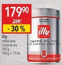 Mletá káva Espresso Illy