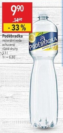 Ochucená voda Poděbradka