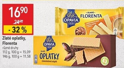 Oplatky Zlaté Opavia