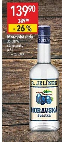 Pálenka Švestka Moravská Rudolf Jelínek