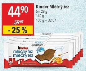 Řez mléčný Kinder