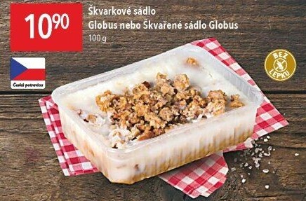 Sádlo škvarkové Globus