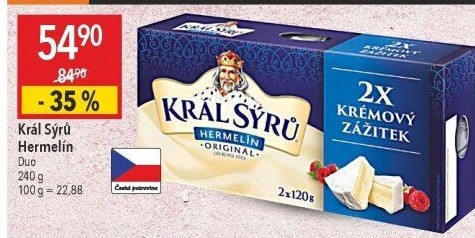 Sýr Hermelín Král sýrů