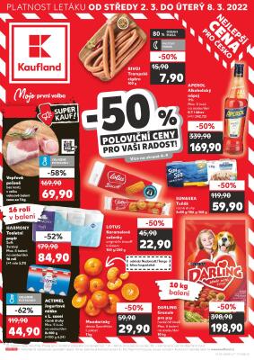 akční leták Kaufland 2.3.2022-8.3.2022