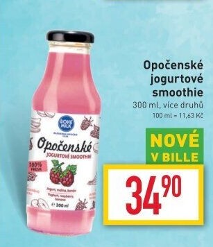 Jogurtové smoothie Opočenské Bohemilk