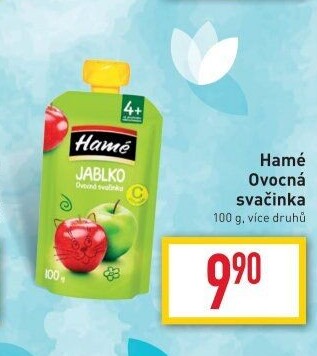 Kapsička ovocná svačinka Hamé