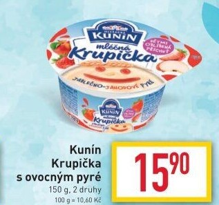 Mléčná krupička Kunín