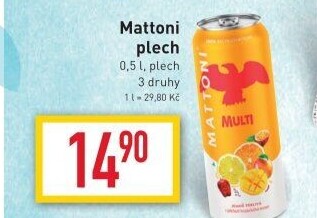 Ochucená voda Mattoni
