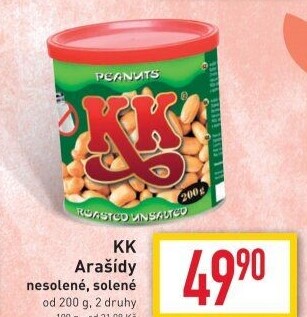 Pražené arašídy KK