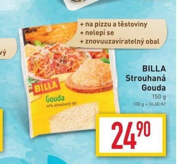 Sýr strouhaný Gouda Billa