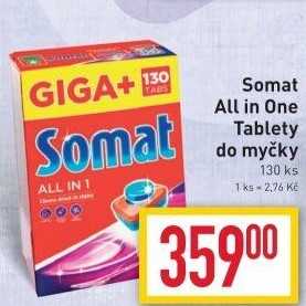 Tablety do myčky All in 1 Somat