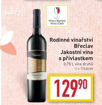 Vína Vinařství Břeclav - přívlastková