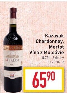 Víno Chardonnay Kazayak