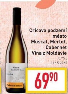 Víno Merlot Cricova