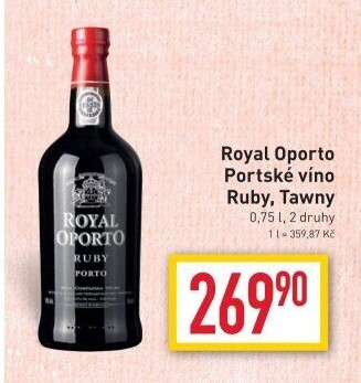 Víno Tawny Royal Oporto Real Companhia Velha
