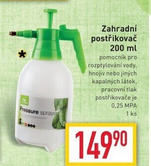 Zahradní postřikovač