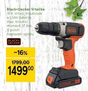Aku vrtačka Black&amp