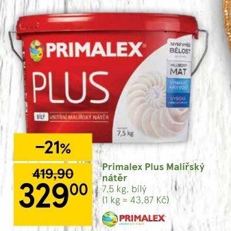 Interiérová barva Primalex Plus