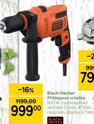 Příklepová vrtačka Black&amp