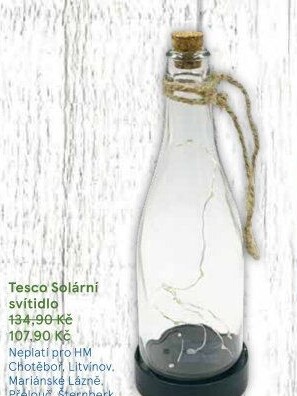 Solární svítidlo Tesco