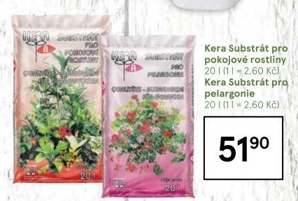 Substrát pro pokojové rostliny Kera