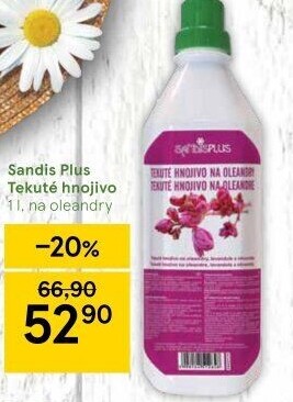 Tekuté hnojivo na oleandry Sandis plus