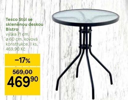 Zahradní stůl Tesco