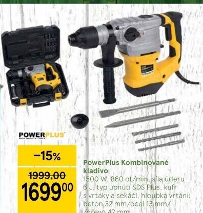 Kombinované kladivo PowerPlus