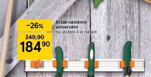 Nástěnný držák na zahradní nářadí Handy