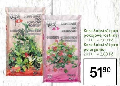 Substrát pro pokojové rostliny Kera