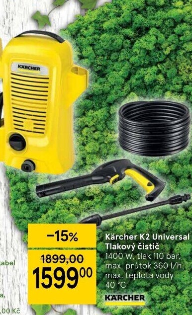 Vysokotlaký čistič K2 Universal Kärcher
