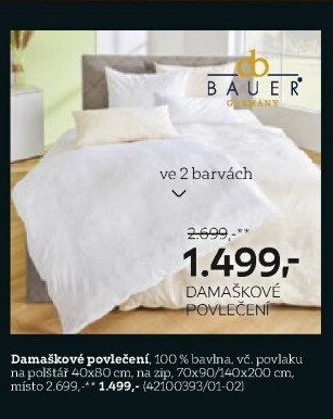 DAMAŠKOVÉ POVLEČENÍ