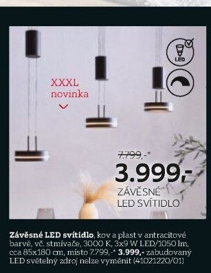 ZÁVĚSNÉ LED SVÍTIDLO