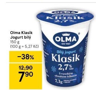 Bílý jogurt Klasik Olma