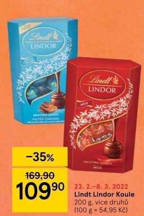 Bonboniéra Pralinky Lindor Lindt