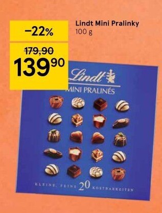 Bonboniéra Pralinky mini Lindt