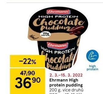 Dezert pudink High protein Ehrmann