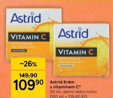 Krém pleťový proti vráskám Vitamin C Astrid