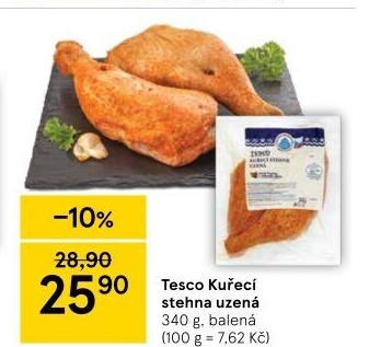 Kuřecí stehna uzená Tesco