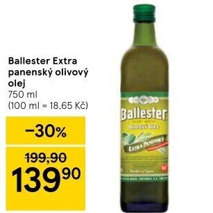 Olivový olej extra panenský Ballester