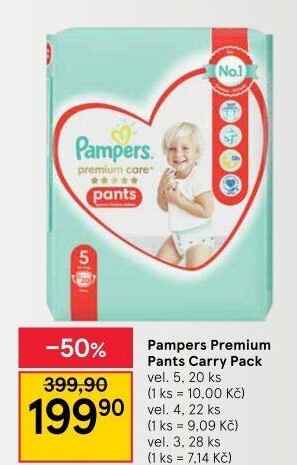 Pleny dětské Pampers Pants Premium Care