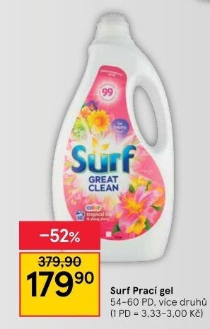 Prací gel Surf