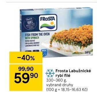Rybí filé labužnické mražené Frosta