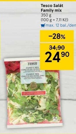 Salát Family mix Tesco