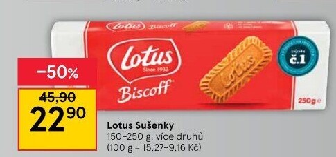 Sušenky Biscoff Lotus
