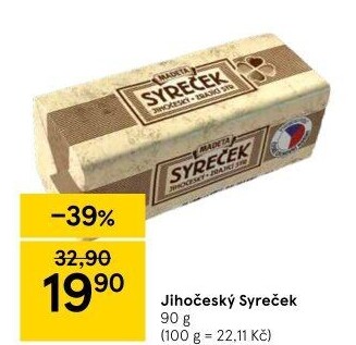 Sýr Syreček Jihočeský Madeta