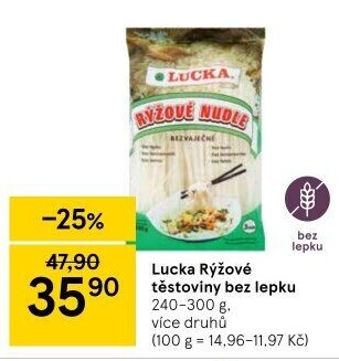 Těstoviny rýžové Lucka