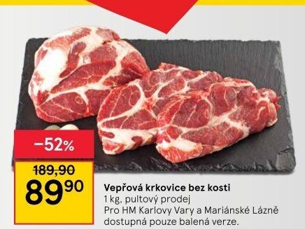 Vepřová krkovice bez kosti
